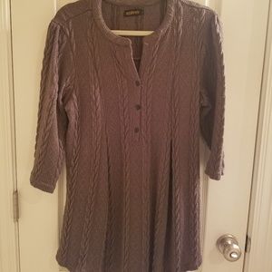 Taupe tunic sweater